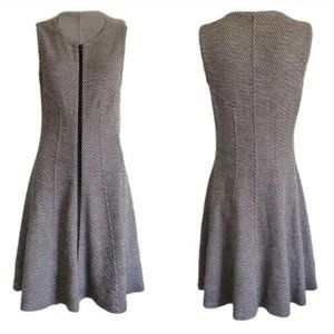 Theory Bonbi Wool Blend Knit Sleeveless Fit Flare Skater